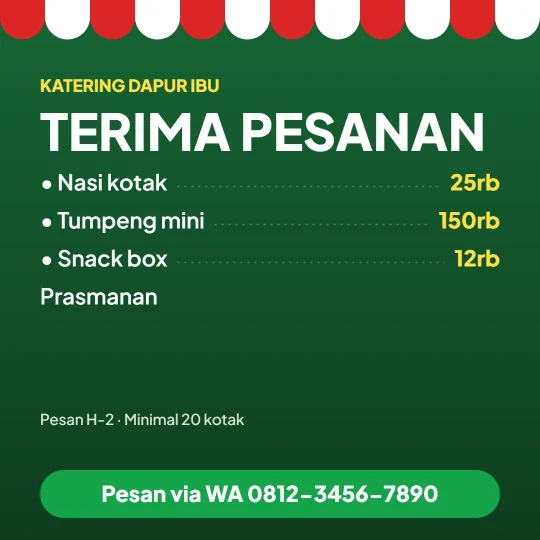Contoh gambar terima pesanan katering